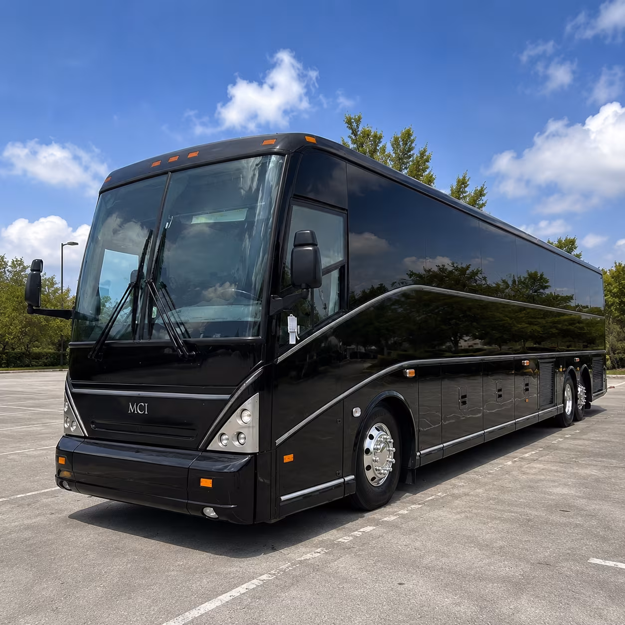 mission charter bus rentals for airport transfers